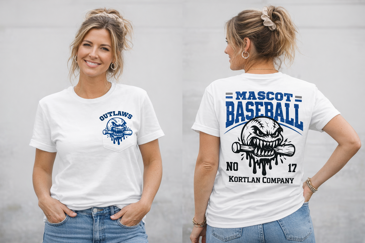 Custom Baseball Shirt with Pocket