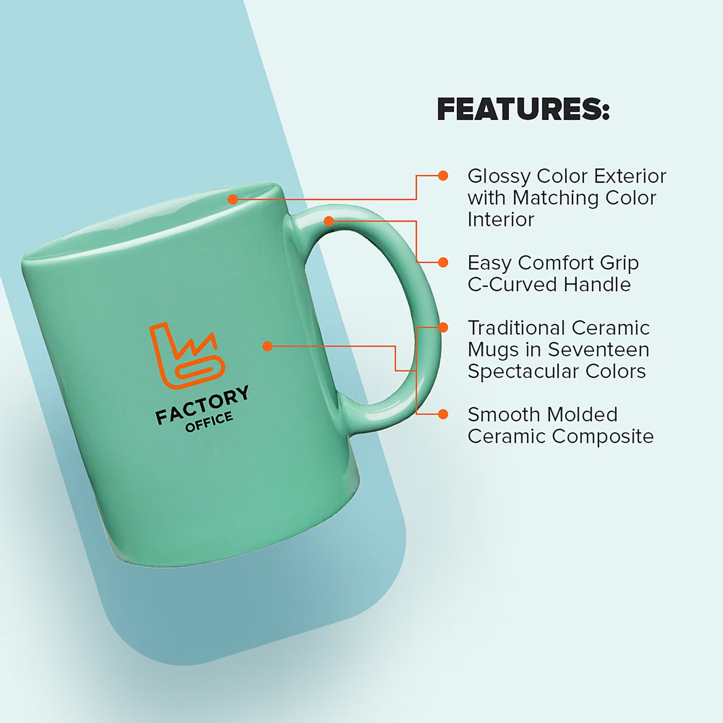 11 oz Traditional Ceramic Mug Minimum Qty.36