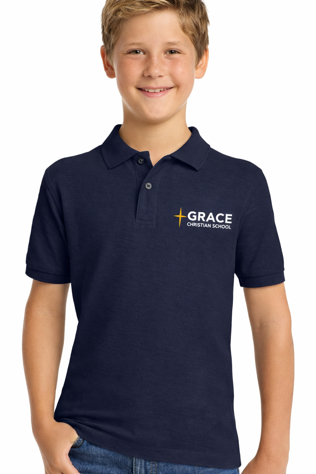 Grace Christian School Polos / Cotton Blend