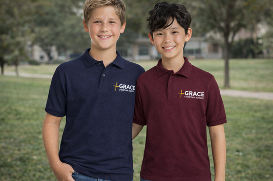Grace Christian School Polos / Cotton Blend