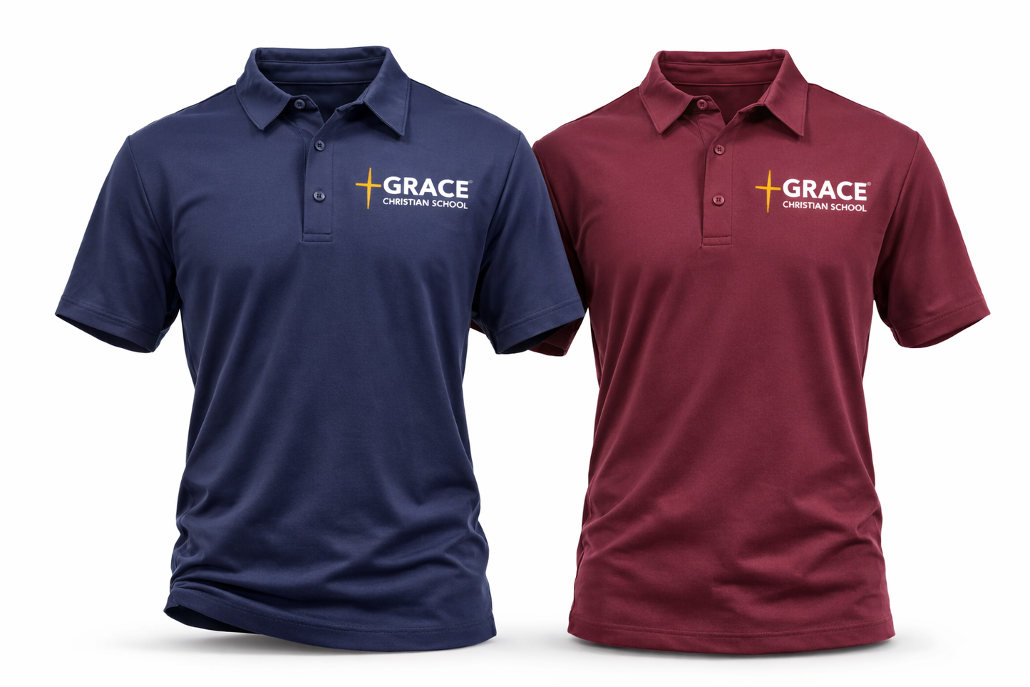 Grace Christian School Polos / Short Sleeve Performance