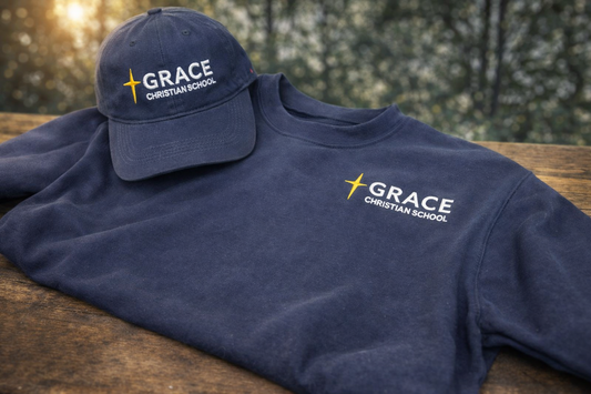 Grace Christian School Hat Navy