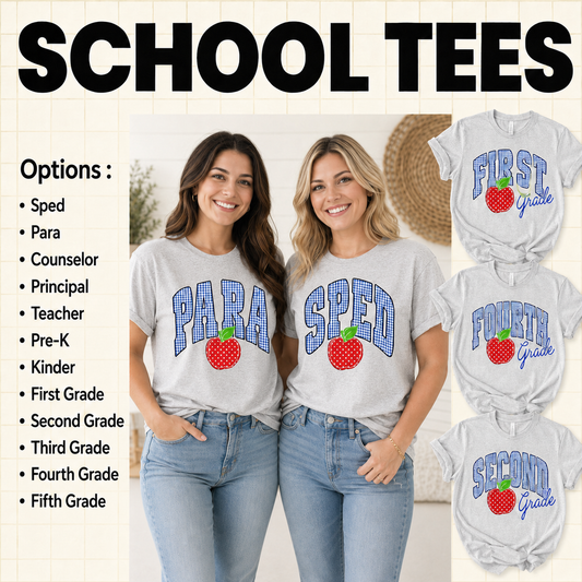 Teacher, Staff & Grade Level Shirt