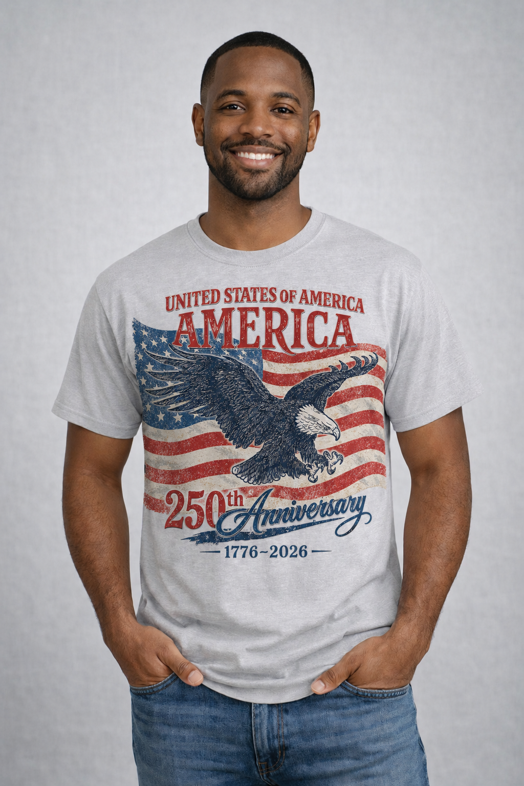 America 250th Anniversary Eagle Graphic Tee
