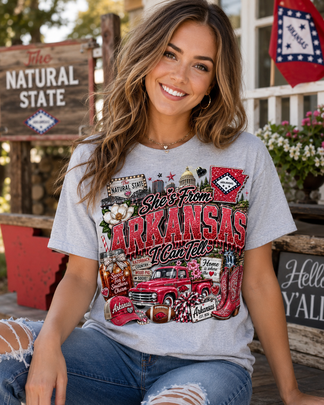 She’s From Arkansas I Can Tell Graphic Tee