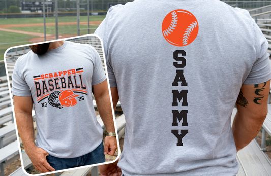 Custom Baseball Shirt with Back