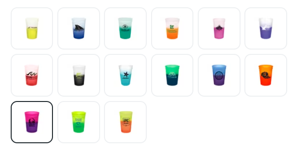 12 oz Mood Color Changing Stadium Cup