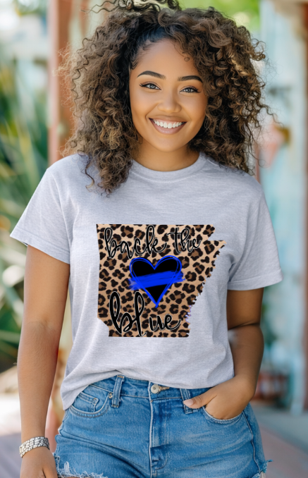 Back the Blue Arkansas T-shirt