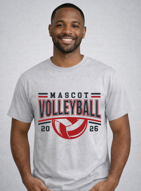Custom Volleyball Mascot Shirt