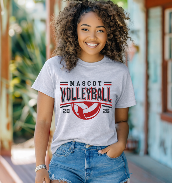Custom Volleyball Mascot Shirt