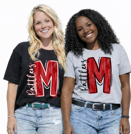 Rattler Painted Letters Shirt